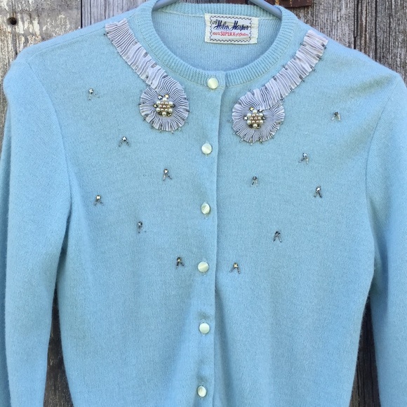 Vintage Sweaters - Vintage 1950’s Beaded Cardigan